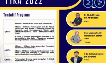 Minggu Keusahawanan FTKA 2022 bermula 3 hingga 6 Oktober 2022